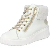 Rieker Damen Winterboots creme Kunstleder - Größe: 40