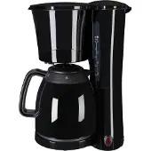 Exquisit KA 6502 sw | Filterkaffeemaschine | 10 Tassen | Thermoskanne | Schwarz