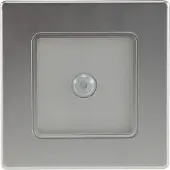 Chilitec LED-Einbauleuchte EBL 86 PIR, 2,5 W, 3000 K, warmweiß, Rahmen silber