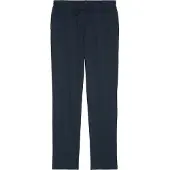 Marc O'Polo Pyjamahose "Mix & Match Cotton-Woven", Damen, Gr. M, N-Gr, blau (navy), Single Jersey, Obermaterial: 100% Baumwolle, unifarben, bequem lang, Hosen Pyjamahose, mit elastischem Bund