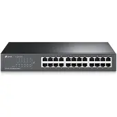 TP-LINK TL-SF1024D, Unmanaged, Fast Ethernet (10/100), Vollduplex, Rack-Einbau, 1U