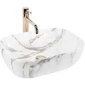 REA Aufsatzwaschbecken Belinda Aiax Shiny Oval White