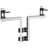 Hager BKIS251308E9016 T-Stück aus Stahlblech zu BKIS 25x130mm Oberteil 80mm vweiß