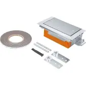 Hager BKWDE200070 Endstück höhenverstellbar mit Wanne/Dichtmöglichkeit Stahl BKWD 200x(70-110)mm