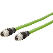 METZ CONNECT Verbindungsleitung M12 ST-M12 ST, 8-pol X-kodiert, gerade-gerade, 10 m