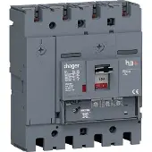 Hager HNT041GR Leistungsschalter h3+ P250 LSnI 4P4D N0-50-100% 40A 40kA FTC