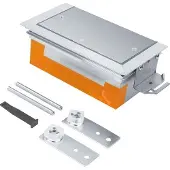 Hager BKWE200080 Endstück höhenverstellbar mit Wanne aus Stahlblech zu BKW 200x(80-120)mm