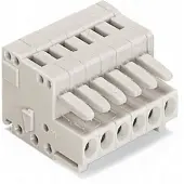 Wago 734-107 1-Leiter-Federleiste,CAGE CLAMP,1,5 mm2,lichtgrau 734107 - 100 Stück