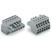 Wago 231-2106/026-000 2-Leiter-Federleiste,Push-in CAGE CLAMP,2,5 mm2,grau 2312106026000 - 50 Stück