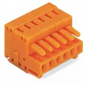 Wago Federleiste Orange 734-208 Inhalt: 50 St.