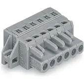 Wago 231-114/031-000 1-Leiter-Federleiste,CAGE CLAMP,2,5 mm2,grau 231114031000 - 25 Stück