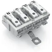 Wago 294-5414 Leuchtenanschlussklemme,Drücker extern,mit PE-Schraubkontakt,weiß 2945414 - 500 Stück