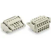 Wago 721-2114/037-000 2-Leiter-Federleiste,Push-in CAGE CLAMP,2,5 mm2,lichtgrau 7212114037000 - 25 Stück