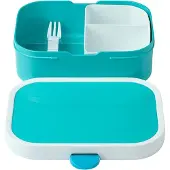 Mepal Lunchbox "Brotdosen mit Einsatz Campus 700 ml 2er Set", blau (türkis, türkis), ABS-Kunststoff, Lebensmittelaufbewahrungsbehälter, Lunchbox