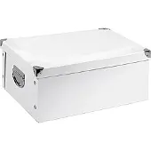 Zeller Aufbewahrungsbox, Pappe, weiß 40x33x17