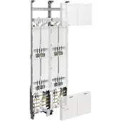 Hager ZK52U7N Komplettfeld, universZ, 1350mm, 4 Zählerplätze, 2-feld, Ausführung Bayern