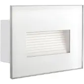 Kanlux S.A. 33693, Aluminium, IP44, II, LED, 3 W, Weiß