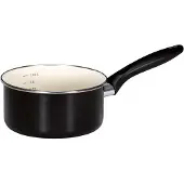 Kruger Stieltopf Triest 16 cm Emaille weiß