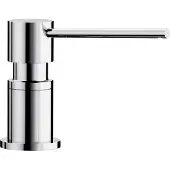 BLANCO Spülmittelspender "LATO", silber (silberfarben), B:14cm H:9,7cm L:5cm, Messing, Dosierspender, Spülmittelspender, chrom
