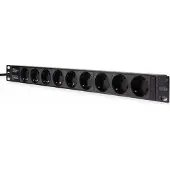 Logilink PDU9C03, 9 AC-Ausgänge, Typ F, 230 V, 50 - 60 Hz, 16 A, 3500 W