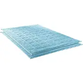 Dyckhoff Badematte "Planet" Gr. 10, blau (bleu), H:3mm, Baumwolle, Badematten, Badematte, Baumwolle, 2er Set Hotelmatte