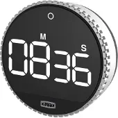 Xavax Hama Rotation Digitaler Küchentimer Schwarz - Silber (00185858)