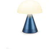 Lexon Audio-LED-Lampe MINA L, Bluetooth, 24h Akkulaufzeit, kalt-/warmweiß, 7 Farben, Dunkelblau