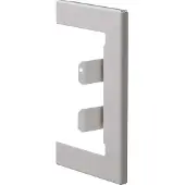 Hager BR65100W7035 Wandanschlussblende zu BR/H/N/A/S 68x100mm OT 80mm aus Stahlblech in lichtgrau