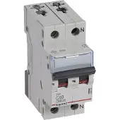Legrand 403463 TX3 Leitungsschutzschalter C-Charakteristik, 40A, 1-polig+N,6kA, 230VAC, 2TE