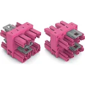 Wago 770-1736 H-Verteiler 3-Fach 4-P. Kod: B pink