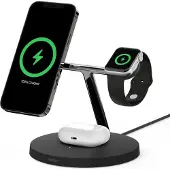 Belkin Drahtloses Ladegerät 3In1 Magsafe 15W Schwarz