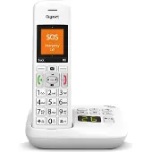 Gigaset E390A, DECT-Telefon, Kabelloses Mobilteil, 200 Eintragungen, Anrufer-Identifikation, Weiß