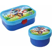 Mepal Lunchbox "Obst- und Bentobox Paw Patrol Pups Campus 300 & 750 ml blau-hellblau", blau (blau, hellblau), B:2cm H:2cm L:2cm, Kunststoff, Lebensmittelaufbewahrungsbehälter, Lunchbox