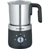 Severin 3588, Handlicher elektrischer Milchaufschäumer, Schwarz, Silber, Aluminium, 150 ml, 300 ml, 0,3 l