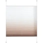 Liedeco Plissee "Farbverlauf" Gr. 2, braun (kaffee), B:60cm H:130cm, Obermaterial: 100% Polyester, Plissees, Plissee
