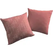 Adam Audio Dekokissen ADAM "Argentinian Criolla", rot (dunkelrot, geblümt), B:50cm L:50cm, Baumwolle, Dekokissen_Sitzkissen_Kissenhüllen, Dekokissen, mit Palmenmuster, Wendekissenhülle ohne Füllung, 1 Stück