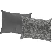 Adam Audio Dekokissen ADAM "Flower Cuveé", grün (olivgrün, geblümt), B:60cm L:40cm, Baumwolle, Dekokissen_Sitzkissen_Kissenhüllen, Dekokissen, mit Blumenmuster, Wendekissenhülle ohne Füllung, 1 Stück