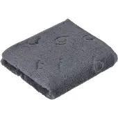 Bugatti Badetuch "Trentino", grau (flanell), B:67cm L:140cm, Walkfrottier, Baumwolle, Handtücher, Badetuch, all over Logoeinwebung