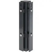 GAH Alberts Eckpfosten ALBERTS, grau (anthrazit), B:6cm H:225cm T:4cm, Stahl, Zaunpfosten, Eckpfosten, 60x60 mm für Doppelstabmattenzaun, 225 cm, mit Flacheisen