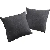 Wirth Dekokissen "Torbole" Gr. 1, schwarz (schwarz, meliert), B:40cm L:40cm, Obermaterial: 90% Polyester, 10% Baumwolle, Dekokissen_Sitzkissen_Kissenhüllen, Dekokissen
