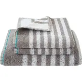 Dyckhoff Handtuch "Maritim, Sea Stripe", grau (kiesel), B:50cm L:100cm, Frottier, Obermaterial: 100% Baumwolle, Handtücher, Handtuch