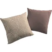 Adam Audio Dekokissen ADAM "Easy Diamond", braun (kaffee, gemustert), B:40cm L:40cm, Baumwolle, Dekokissen_Sitzkissen_Kissenhüllen, Dekokissen, Reißverschluss, gemustert, Wendekissenhülle ohne Füllung, 1 Stück