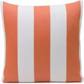 Gozze Dekokissen GÖZZE "Bali" Gr. 1, orange (apricot, weiß, gestreift), B:40cm L:40cm, Obermaterial: 65% Polyacryl, 35% Polypropylen, Dekokissen_Sitzkissen_Kissenhüllen, Dekokissen