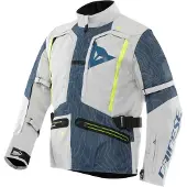 Dainese Sterrato Motorrad Textiljacke, hellgrau/blau, 46
