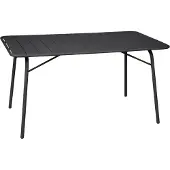 Sweeek - Klappbarer Gartentisch aus Stahl für 6 Personen - Anthrazit