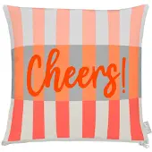 Apelt Dekokissen "3801", orange (orange, grau, bedruckt), B:49cm L:49cm, Obermaterial: 75% Polyester, 25% Baumwolle, Dekokissen_Sitzkissen_Kissenhüllen, Dekokissen