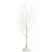 Viking Choice Künstlicher Baum mit LED-Beleuchtung – 120 cm Birke – Dekobaum