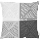 Apelt Dekokissen "VERONA2" Gr. 1, schwarz-weiß (weiß, schwarz, gemustert), B:49cm L:49cm, Polyester, Dekokissen_Sitzkissen_Kissenhüllen, Dekokissen, Kissenhülle ohne Füllung, 1 Stück