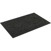 Wash & dry Teppich "DUNE Leaves Dark Grey", grau, B:60cm H:8mm L:90cm, Polyester, Polypropylen, BY KLEEN-TEX, Teppiche, Teppich