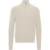 Blend Troyer "Stricktroyer BHCodford", Herren, Gr. 3XL, beige (oyster gray), Obermaterial: 100% Baumwolle CO., Pullover Troyer